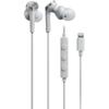Audio-Technica ATH-CKS330Li Wired Earphones, 1.2m Lightning Cable, with Microphone, for iPhone, D...