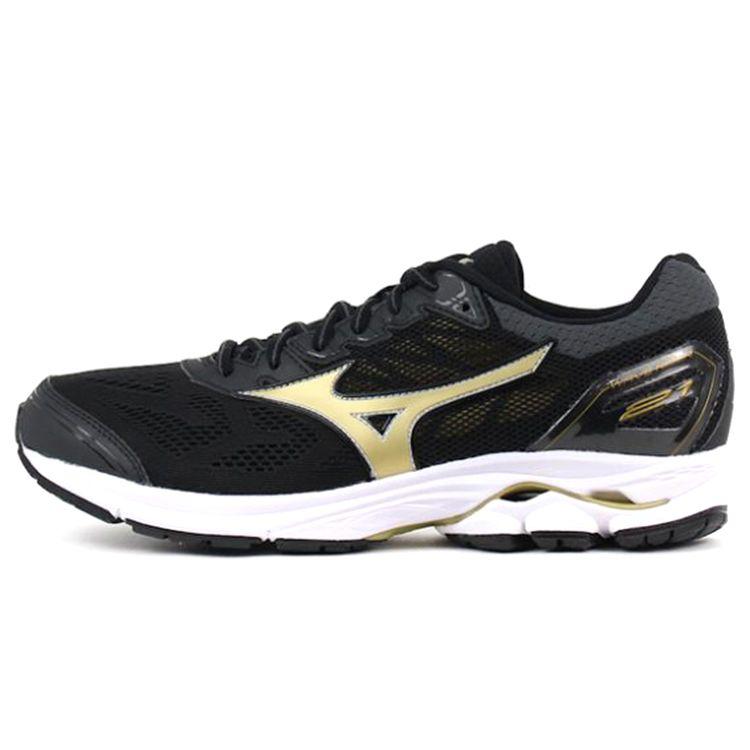 Mizuno Wave Rider 21 Low Top Durable Running Shoes Men Shoes Black J1GC180550