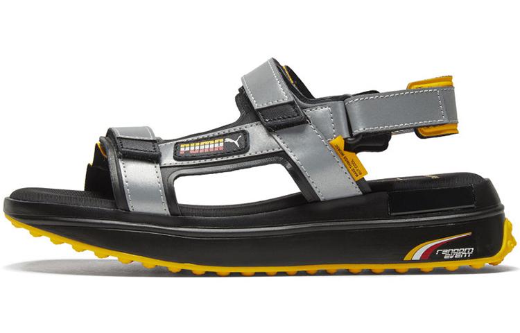 PUMA Rider Sandal Randomevent Black Silver 373459-01 35.5