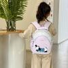 The New Cute Cartoon Bag for Schoolbags, Boys and Girls, Casual Small Schoolbags, Zero Snacks, Light and Reduce the Tide.