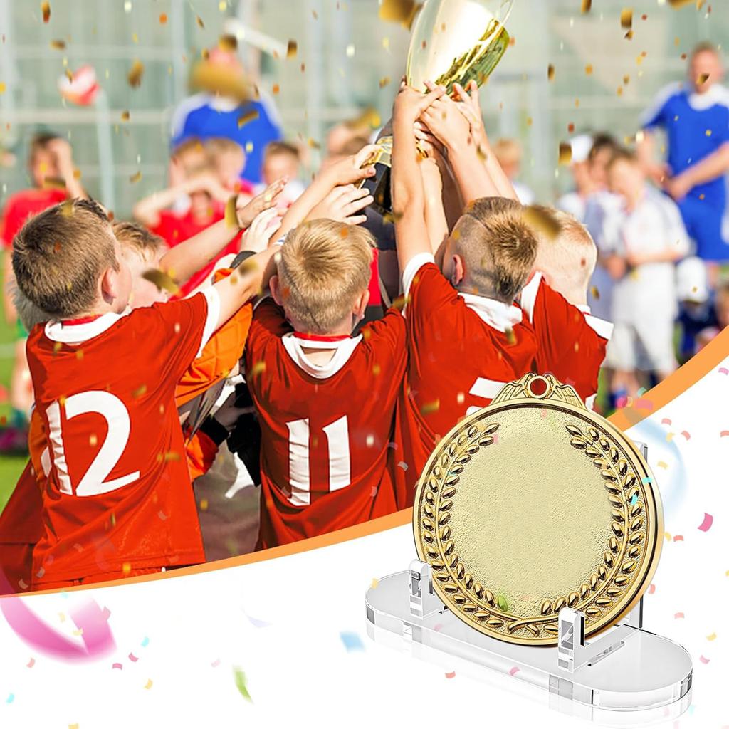 10Pieces Clear Acrylic Card Stands for Graded Sports Cards and Trading Card Display Challenge Coin Small Easels Stands