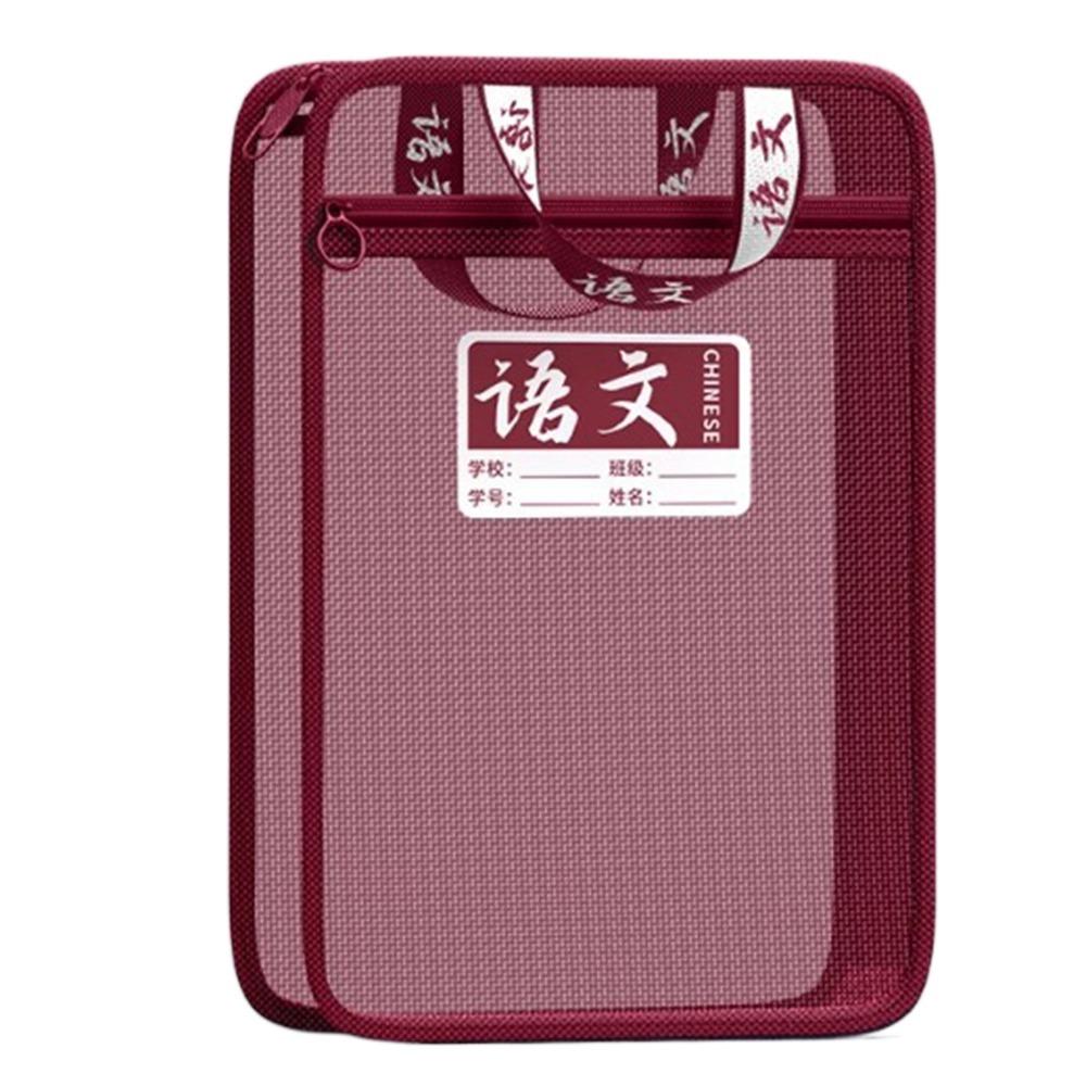 Multifunctional Transparent Subject Bag L Shaped File Folder Bag  School Office Supplies