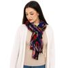 Floral Cotton Linen Scarf Vintage Long Shawl Wrap Fashion Pleated Printed Scarf  For Autumn Winter