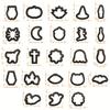 1Set Polymer Clay Earring Cutter Multiple Shapes Clay Cutter Geometric Shape Clay Pendant Polymer Clay Tool Cookie Cutter