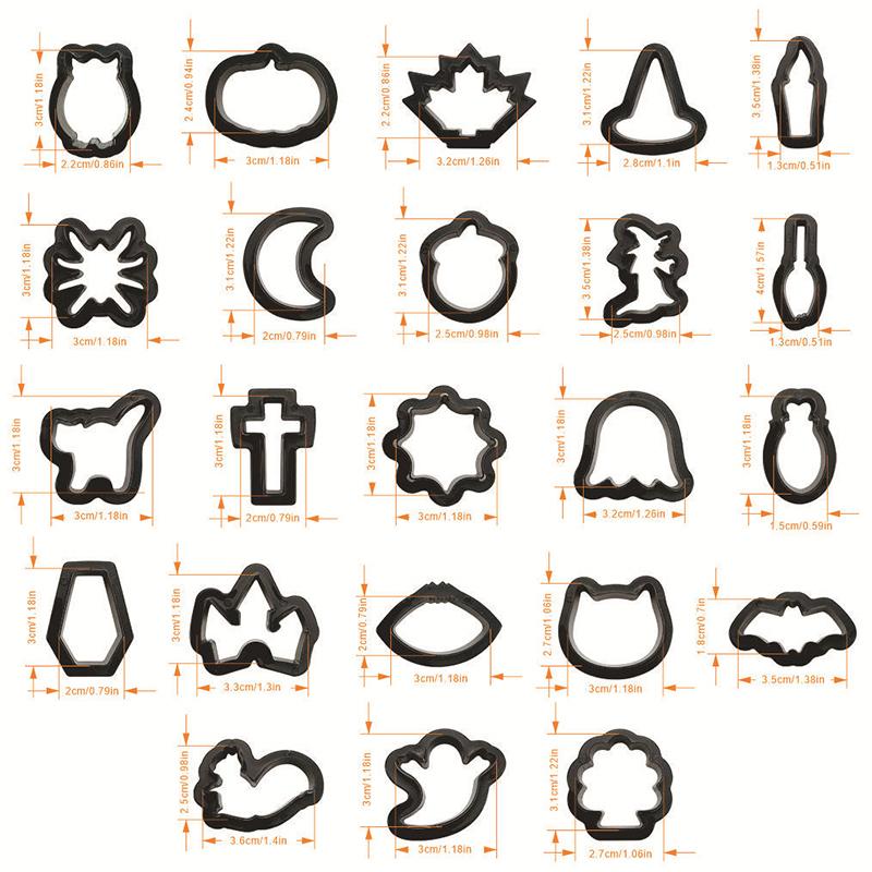 1Set Polymer Clay Earring Cutter Multiple Shapes Clay Cutter Geometric Shape Clay Pendant Polymer Clay Tool Cookie Cutter