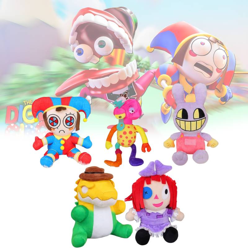 The Digital Amazing Circus Plush Toy Cute Cartoon Children Holiday Doll Gift
