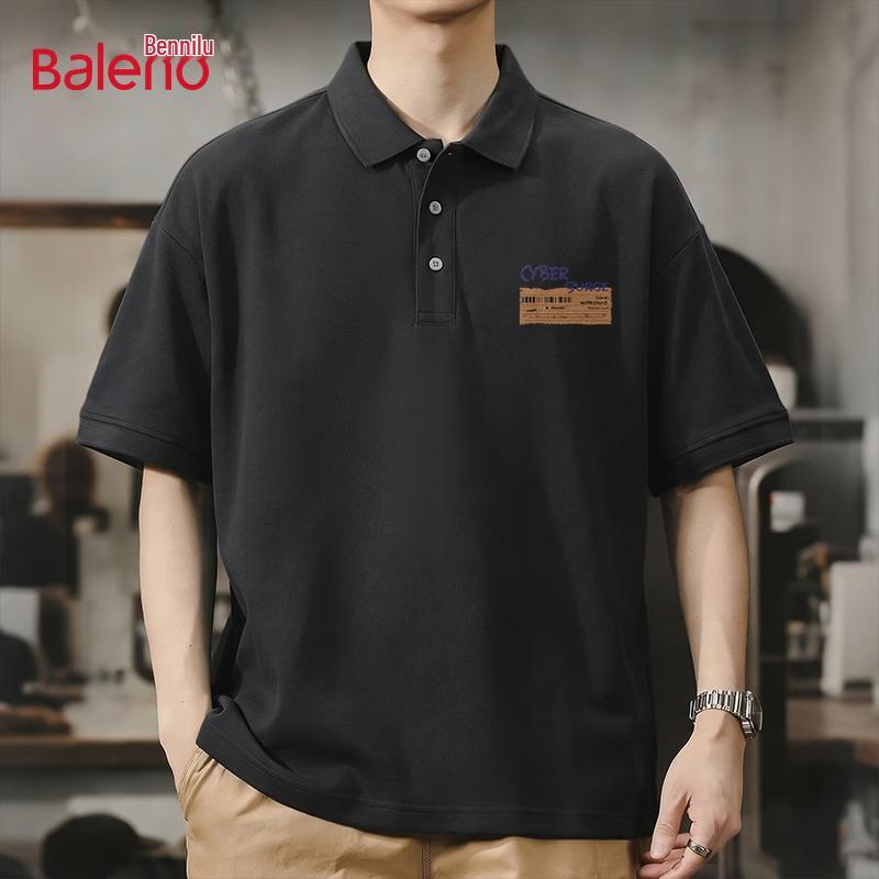 Baleno Men s Loose Fit Mercerized Pique Polo Shirt M