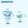 ZISIZ Large Thickened Plastic Water Storage Bucket