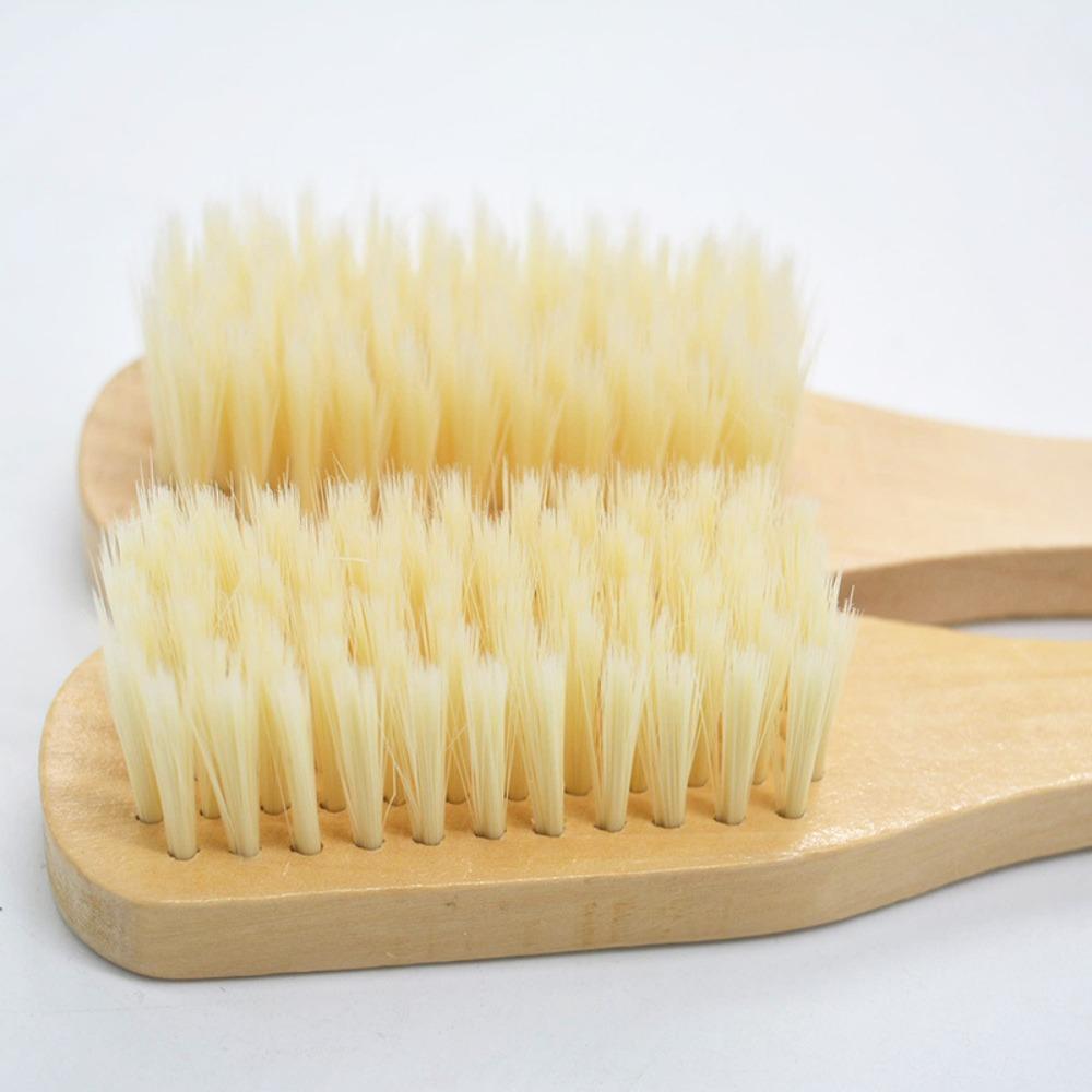 Comfortable Handle Cleaning Brush Bristle Hat Brush Durable Soft Brush for Kitchen Bathroom