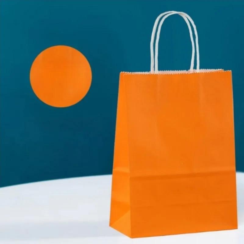 1/10pcs  Kraft Paper Gift Bag with Handles Paper Boxes for Packaging Gifts  Christmas Gift Box Gift Box Packaging  Gift Bag