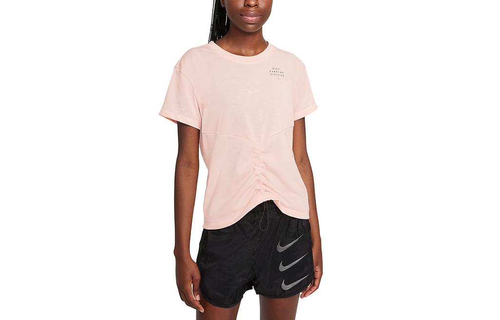 Nike Set In Sleeve Running T Shirt Women's Coral DD5316-864