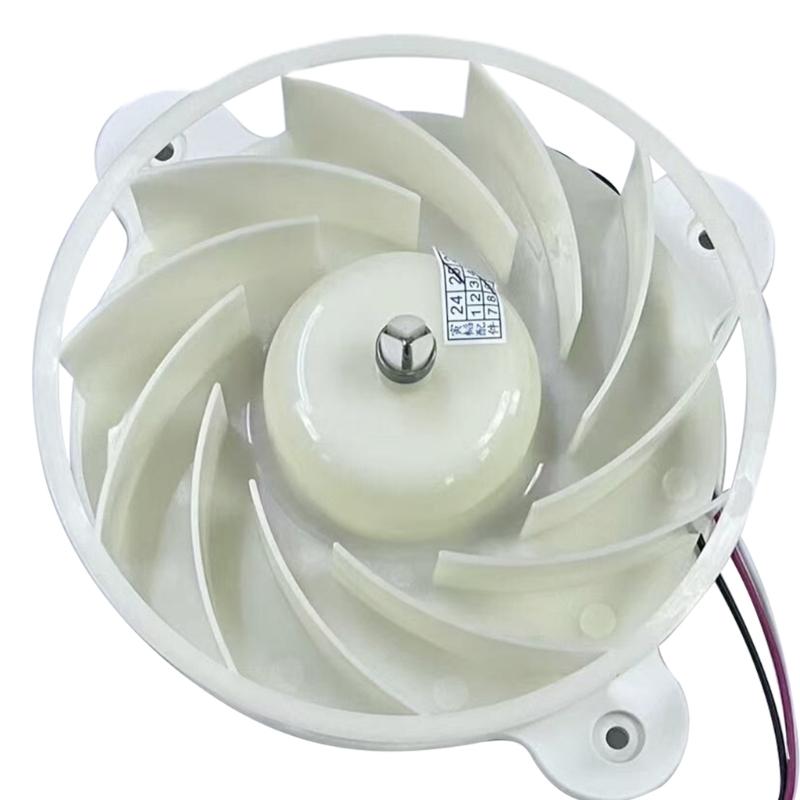 Easy Installation Plastic Refrigerator Evaporator Fan Motor DC12V 2.5W 1870RPM Replacement Part for Freezer Cooling Unit