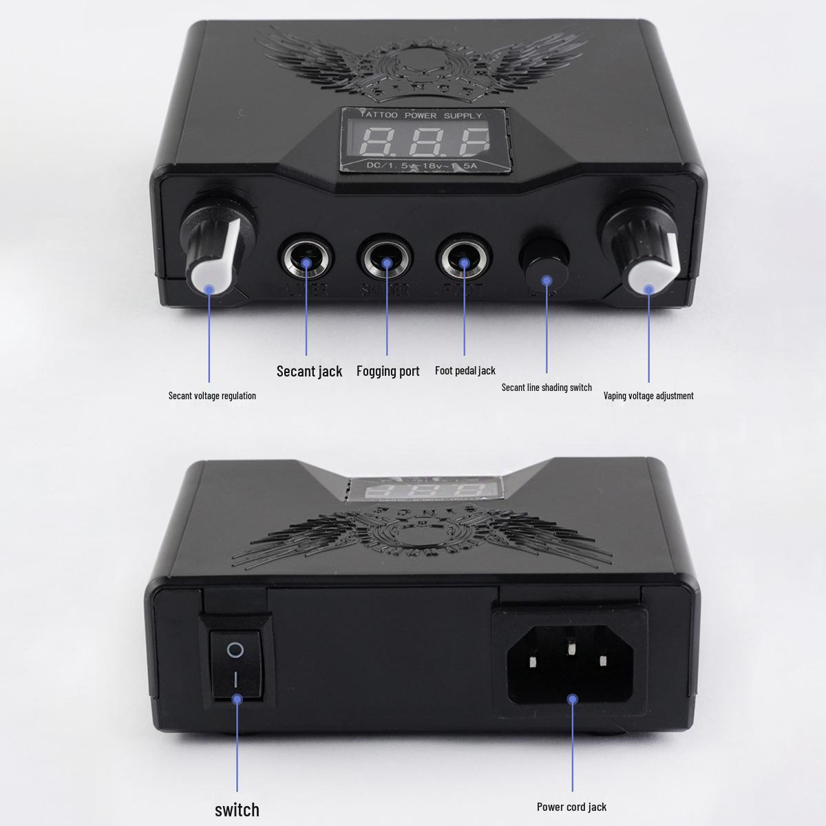 

Ou Liang Dual-Tone Skull Tattoo Power Supply with Foot Switch