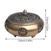 Retro Incense Burner Twelve Zodiac Signs Burner Brass Incense Holder With Cover Sandalwood Cense Buddhism Home Decor