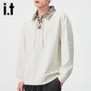 izzue Designer Plaid Patchwork Pullover Sweatshirt