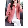 Elegant French Spring Blouse for Mid Age Women Plus Size Lapel Casual Shirt Fashionable Top