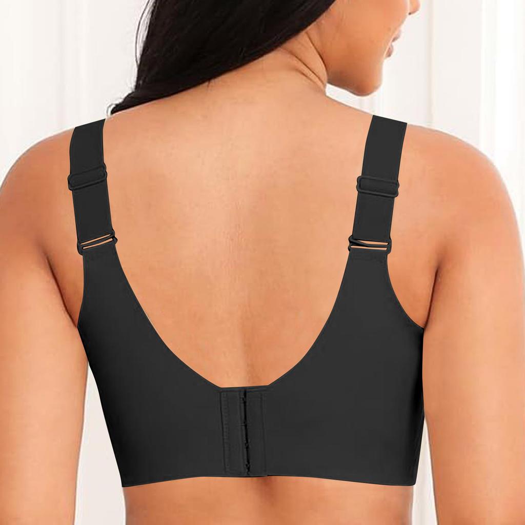 Jelly Bras For Women Soft Wireless Push Up Bra Full Supportive Older Lift Back Coverage