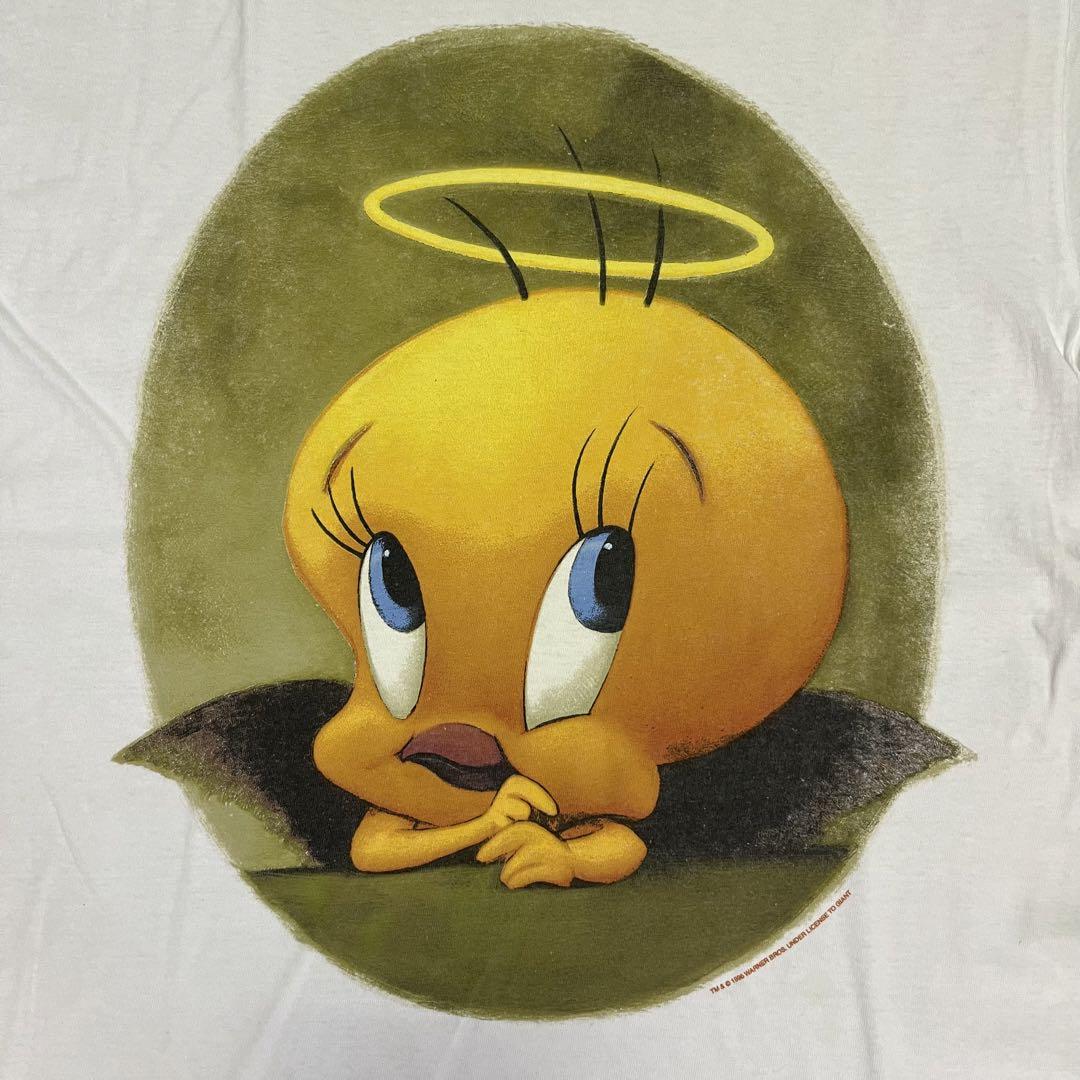 

[USED] Looney Tunes Tweety 90s Angel Angel T-Shirt Official