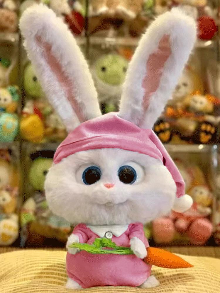 Weißes Kaninchen Plüschtier - Secret Life of Pets Puppe, Kinder-Weihnachtsgeschenk für Mädchen