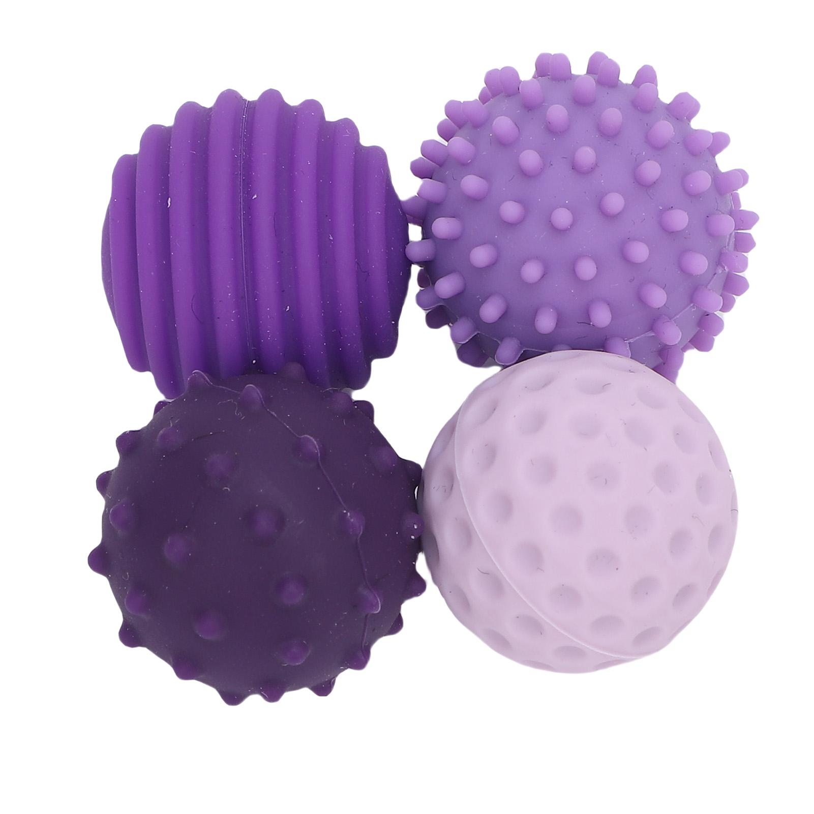 

4pcs Silicone Textured s Stress Relief Sensory Silicone Toys for Travel Work and Home