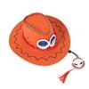 New Anime One Piece Ace Cosplay Hats Unisex Luffy Ace Orange Cowboy Cap for Kids Adult Halloween Carnival Cosplay Accessories