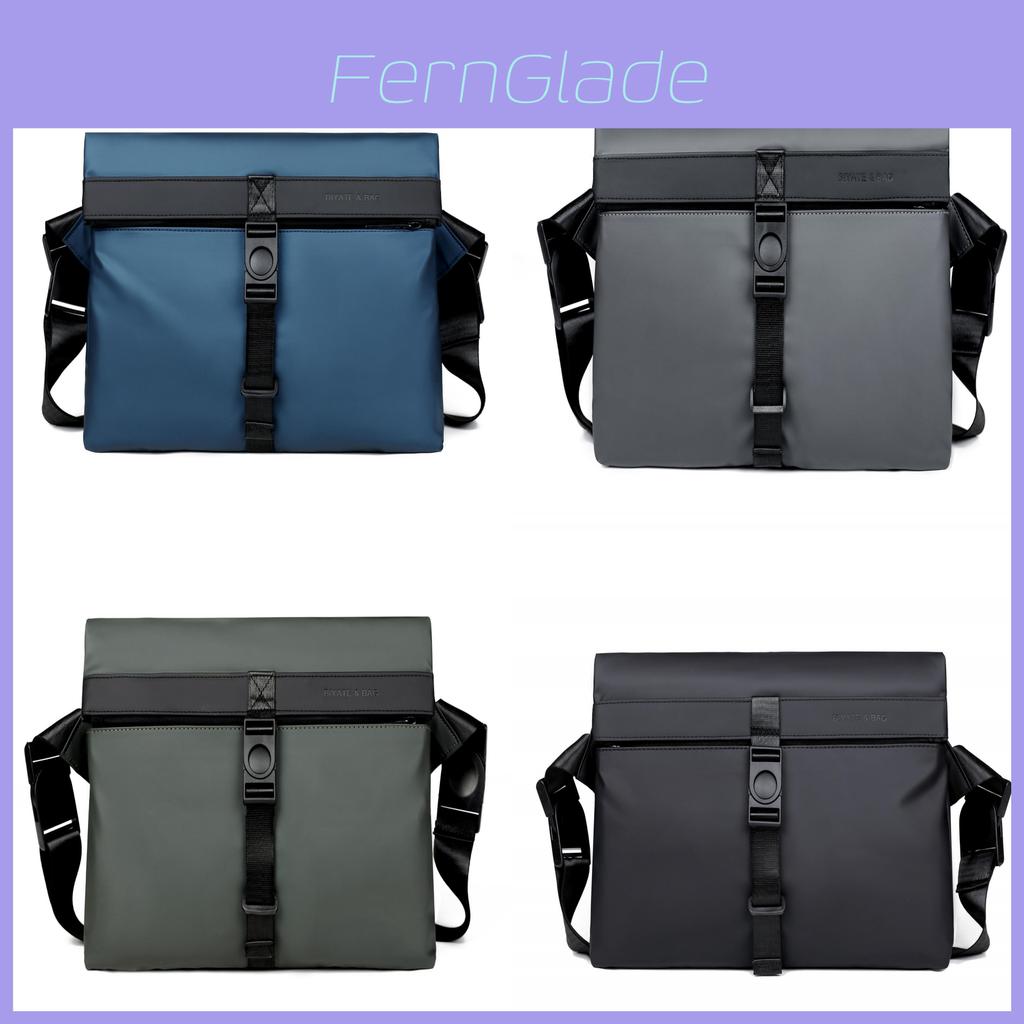 Mens Minimalist Business Messenger Bag With Waterresistant Polyester For Daily Office Use