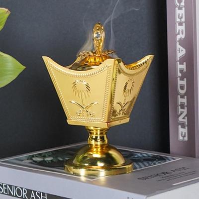 Middle Eastern Arab Metal Incenses Burners Arabian Vintage Metal Bakhoor Incenses Diffuser Candlestick Home Office Decor