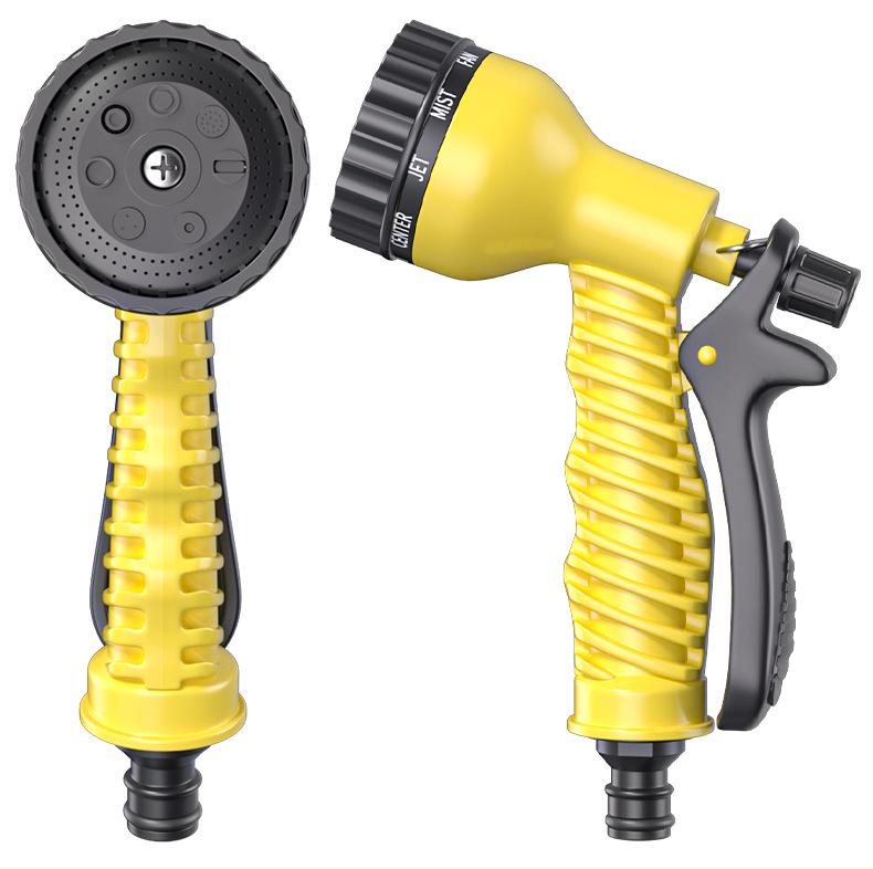 Garden Retractable Water Hose & High-Pressure Car Wash Gun Set with Horticulture Sprinkler Nozzle