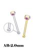 925 Silver Crystal Different Size Nose Studs Nose Piercing Body Jewelry Piercing Nez Pircing Nariz Joyería Corporal