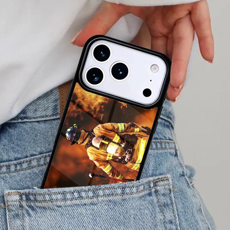 Brandweerman Brand Brandweerman zacht Telefoonhoesje voor iPhone 16e 15 14 13 12 17 Pro Max Plus Air 17pro Cover Coque