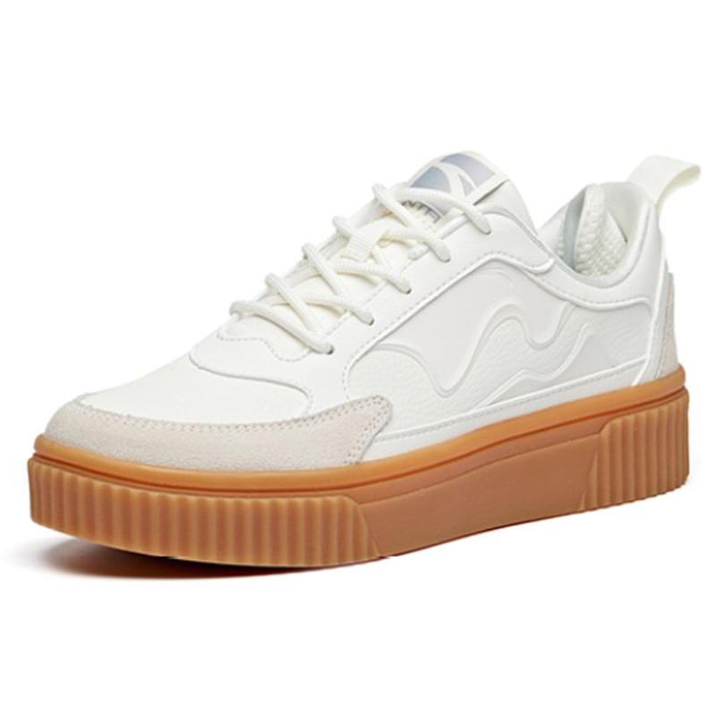 Anta Low-Top Skateboard Shoes Women's Ivory White Sneakers