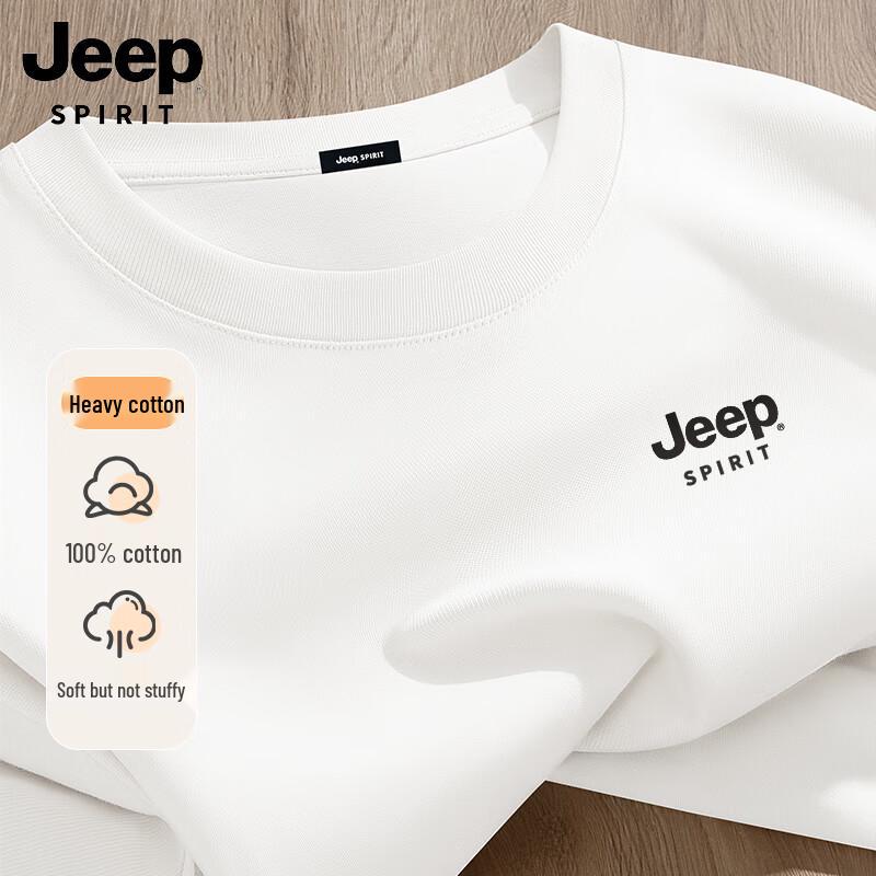

Чоловіча дихаюча повсякденна футболка JEEP SPIRIT з чистої бавовни, коротким рукавом M