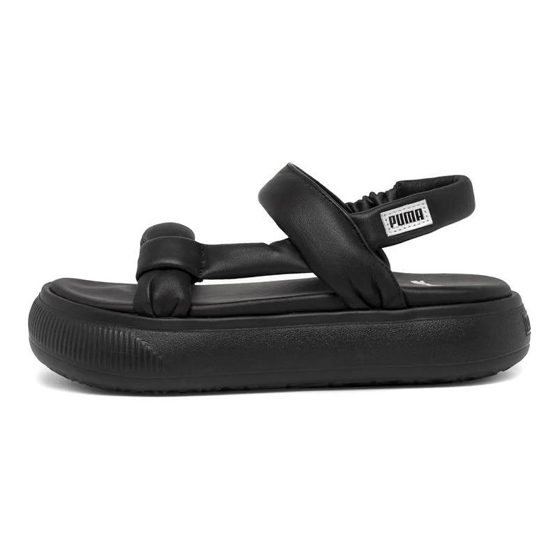 PUMA Women's Black Suede Mayu Nimbus Sandals 383379-02