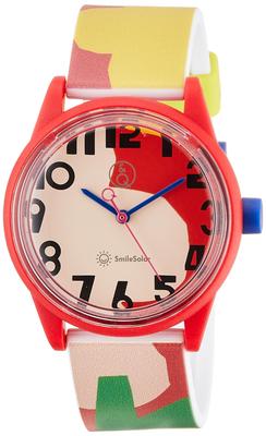 Citizen Smile Solar a Collaboration Model with Textile Designer Masaru Flower Road Solar Analog 10 ATM Water Urethane Colorful Q&Q Watch, Suzuki.
