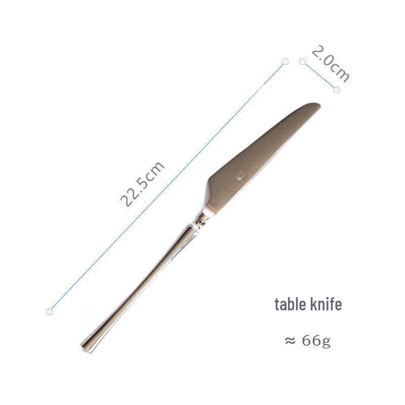 Qiwei Slim Waist French Style 304 Stainless Steel Cutlery Set