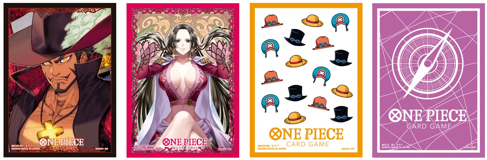 Bandai ONE PIECE Карточный Игровой Официальный Протекторы для Карт 13 В Ассортименте [Покупка Набором] (4 Типы)