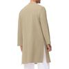 Heren Etnische Stijl Gewaad Lange Mouw Katoen Thobe Zijsplit Knopen Gewaad Henley Casual Shirt Heren Ademend Los Traditioneel Midden-Oosten Dagelijkse Kleding