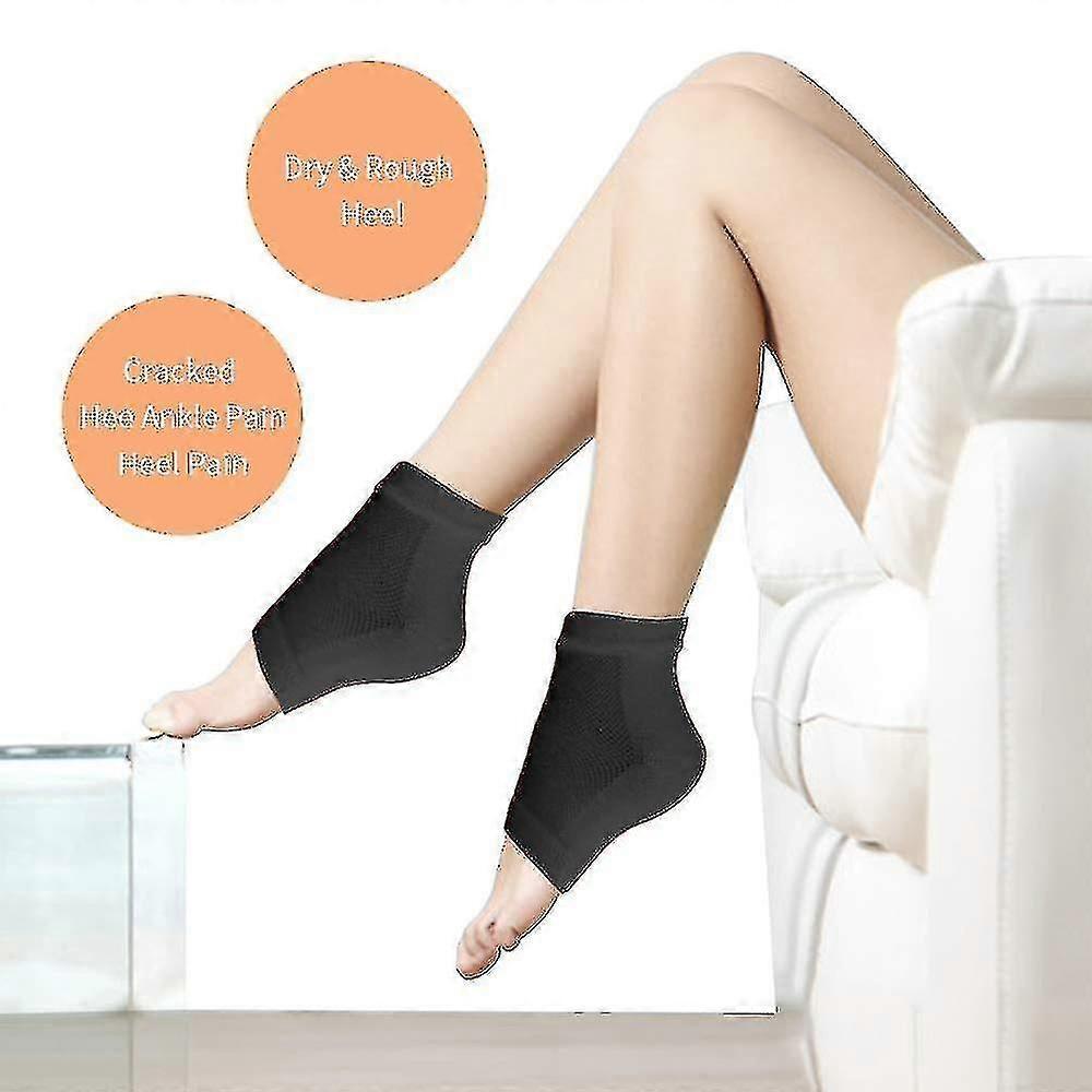 Gel Socks Heel Protector, Heel Sock, Foot Care Soothing Dry Feet And Heels Quick Recovery