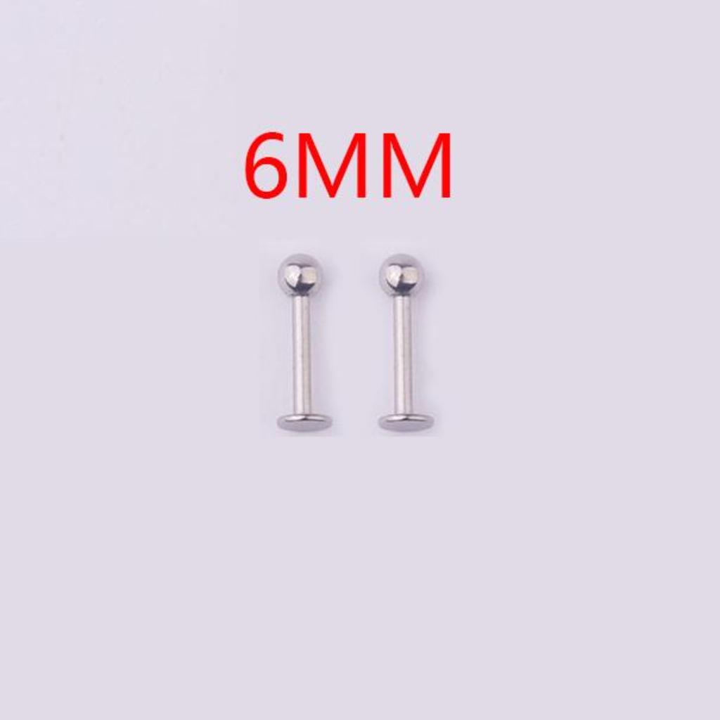 2 Pezzi Orecchino Piercing Minimalista in Acciaio Inossidabile con Opale per Donna Raffinati Piccoli Borchie a Corona Orecchino Cartilagine Gioielli per il Corpo Regalo