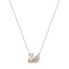 Large Swan Shaped Decorative Creative Design Crystal Necklace Women Necklace Gradient-Yellow 5215034