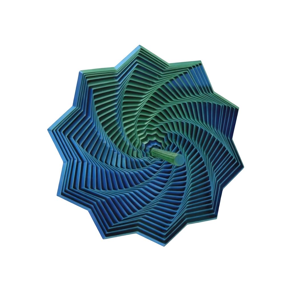 3D Printed, Foldable Polygonal Decompression Toy, Spiral Tower Irritating Star