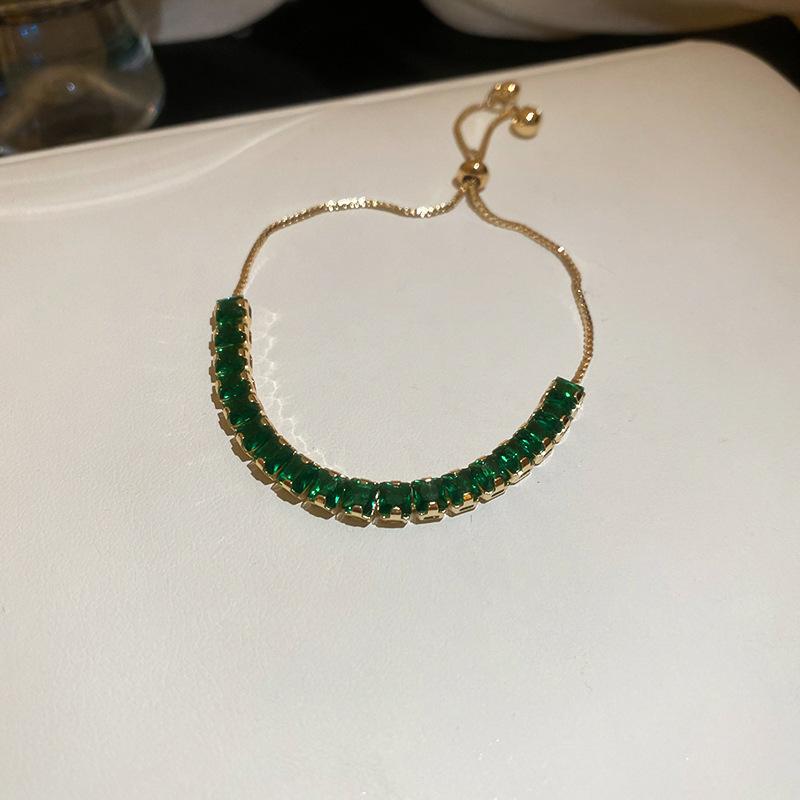 

Браслет с цирконом, браслет в стиле ретро, легкая роскошь, нишевые ювелирные изделия высокого класса