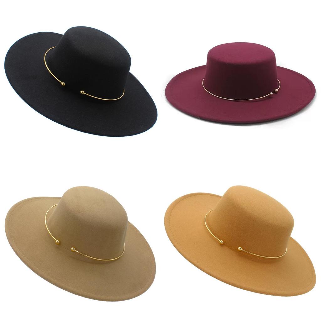 Vintage Jazz Hat With Wide Brim For Men Women Fall Winter Warmth And Windproof Style