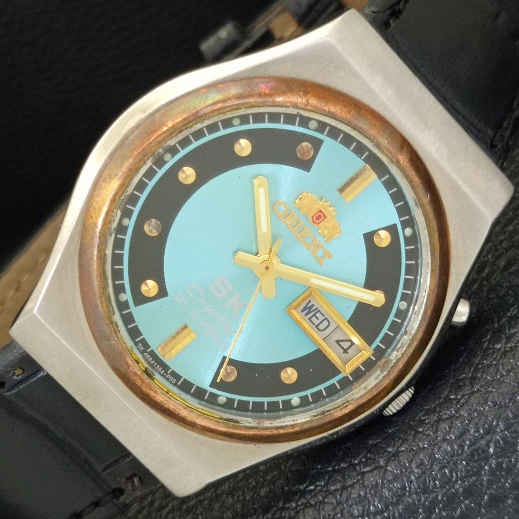 

ORIENT SK CRYSTAL AUTOMATIC 46941 JAPAN MENS VINTAGE WATCH a703584-1 R213d-a703584