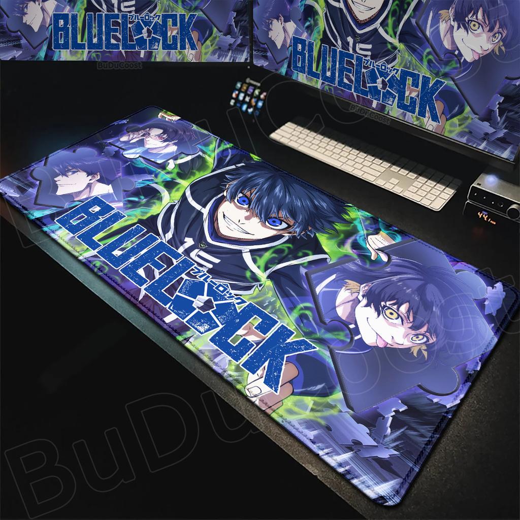 Isagi Yoichi Antypoślizgowa Gumowa Podkładka pod Mysz do Laptopa Gorące Anime Blue Lock Duża Gamingowa Biurowa Rozszerzona Mata na Biurko Akcesoria PC