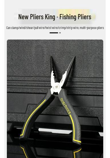 King Multifunctional Pliers: 6-inch & 8-inch Industrial Grade Needle-Nose and Diagonal Wire Cutters for Electricians