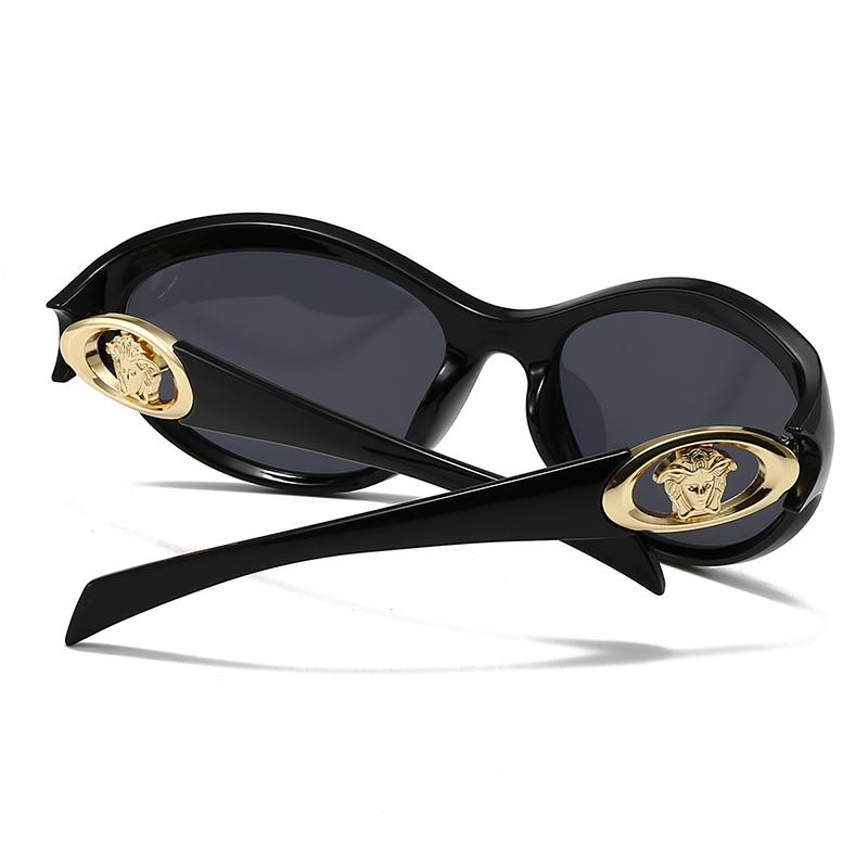 Foreign Trade Cross-Border Modern Sunglasses European and American Street Photography Ins Popular Model Cat-Eye Sunglasses for Women Lh272