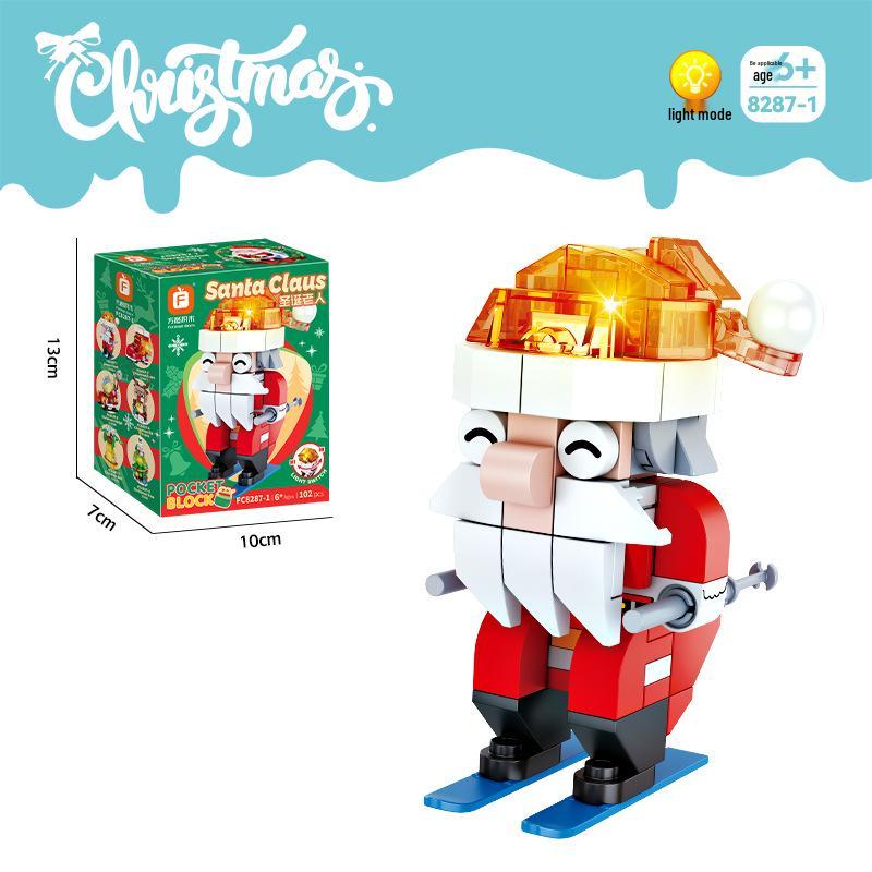 Lele Brothers Christmas Tree Building Blocks for Kids - Educational Toy Set