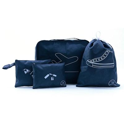 Reisebekleidung, Schuh- und Beutel-Set (4 Teile)