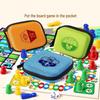 Pocket-Sized Board Games Set: Chinese Checkers, Go, Five-in-a-Row, Snakes & Ladders, Animal Chess - Educational Toys for Kids